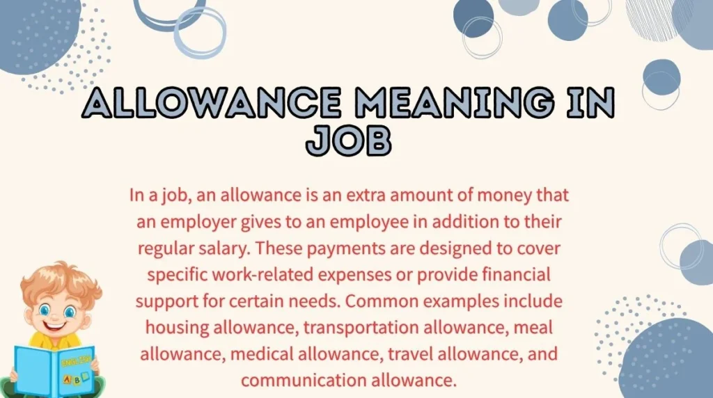 Allowance Meaning in Job