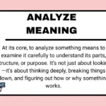 Analyze Meaning