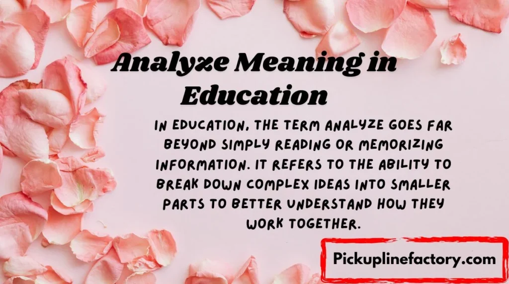 Analyze Meaning in Education
