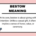 Bestow Meaning