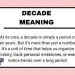 Decade Meaning