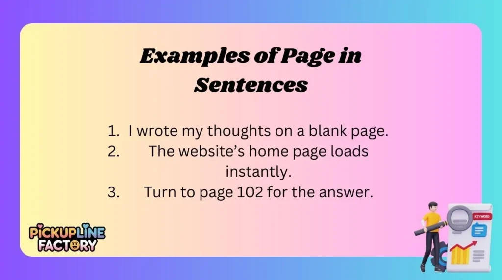 Examples of Page in Sentences