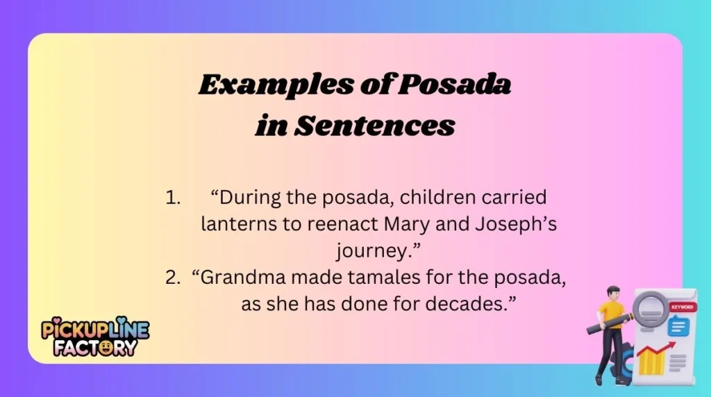 Examples of Posada in Sentences