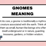 Gnomes Meaning