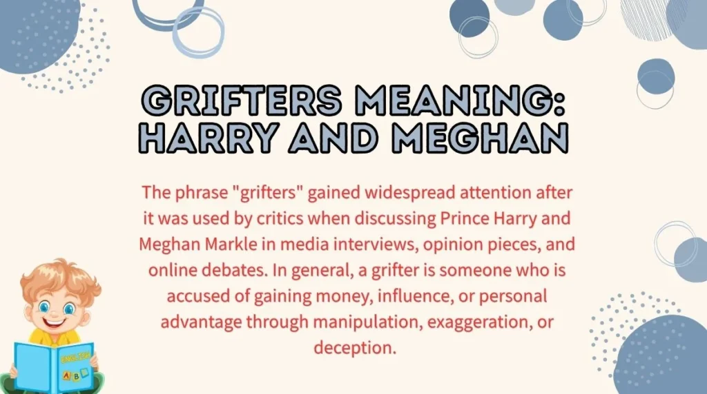 Grifters Meaning: Harry and Meghan