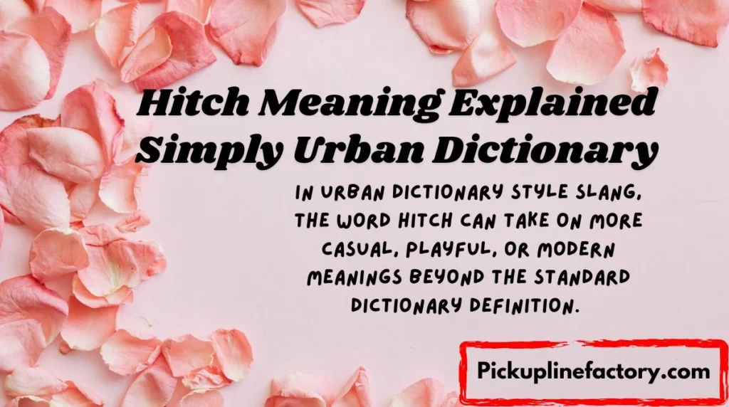 Hitch Meaning Explained Simply Urban Dictionary