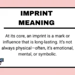 Imprint Meaning