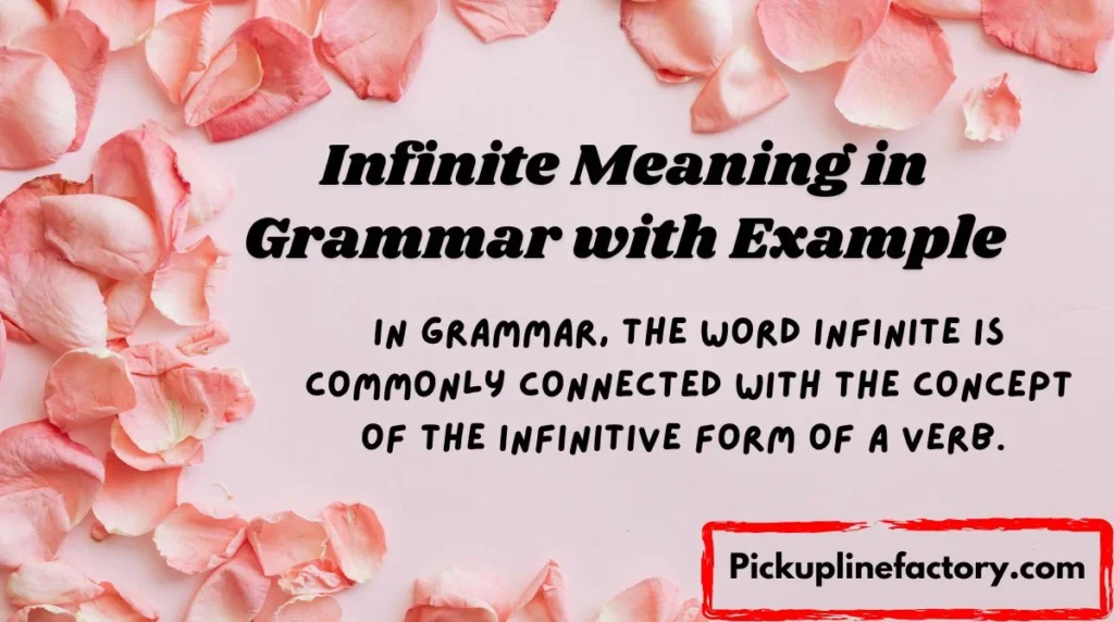 Infinite Meaning in Grammar with Example