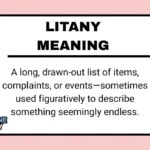 Litany Meaning