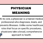 Physician Meaning