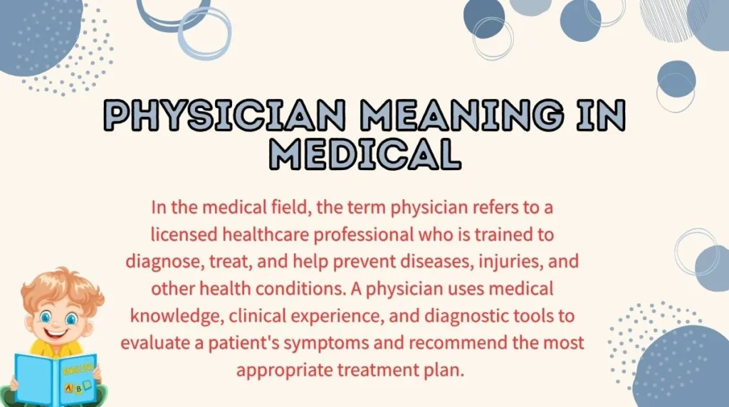 Physician Meaning in Medical