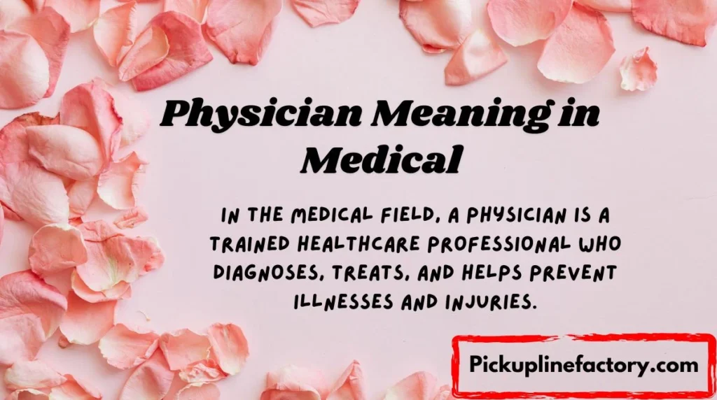 Physician Meaning in Medical
