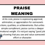 Praise Meaning