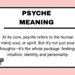 Psyche Meaning
