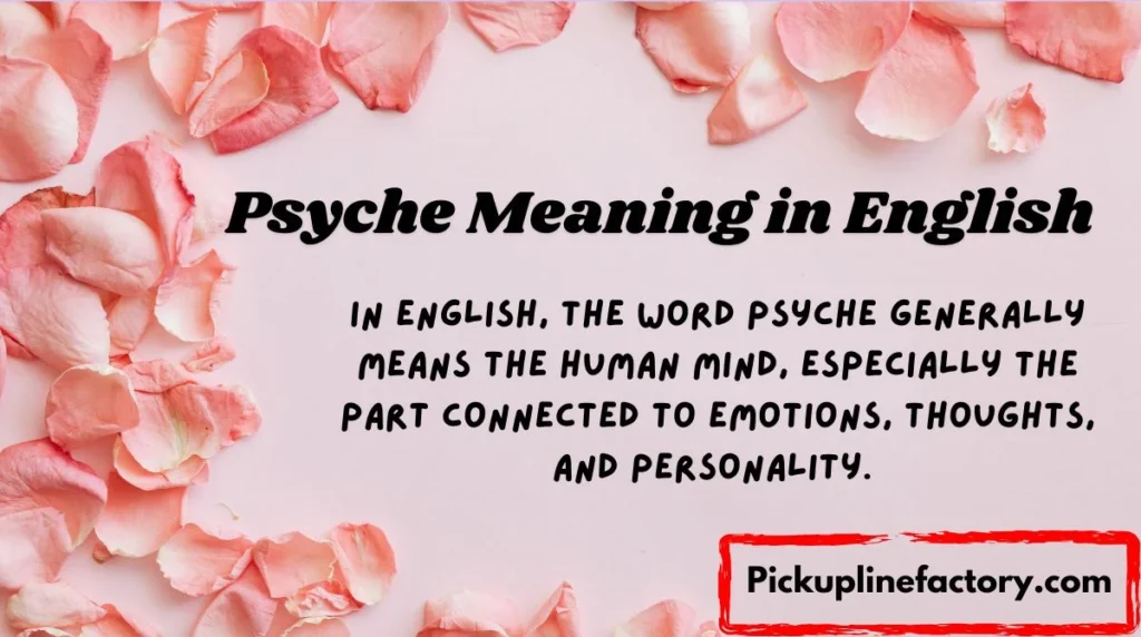 Psyche Meaning in English