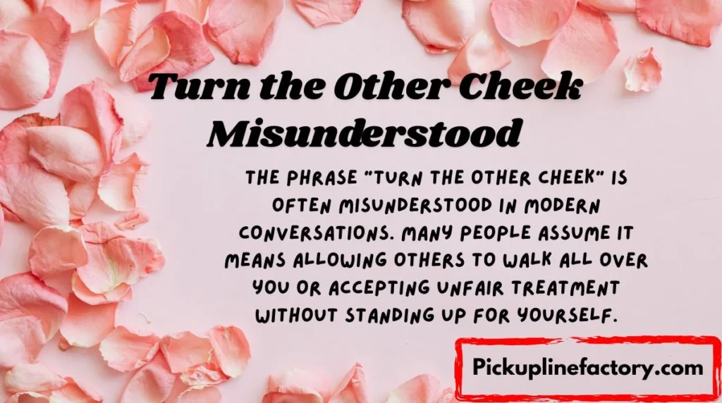 Turn the Other Cheek Misunderstood