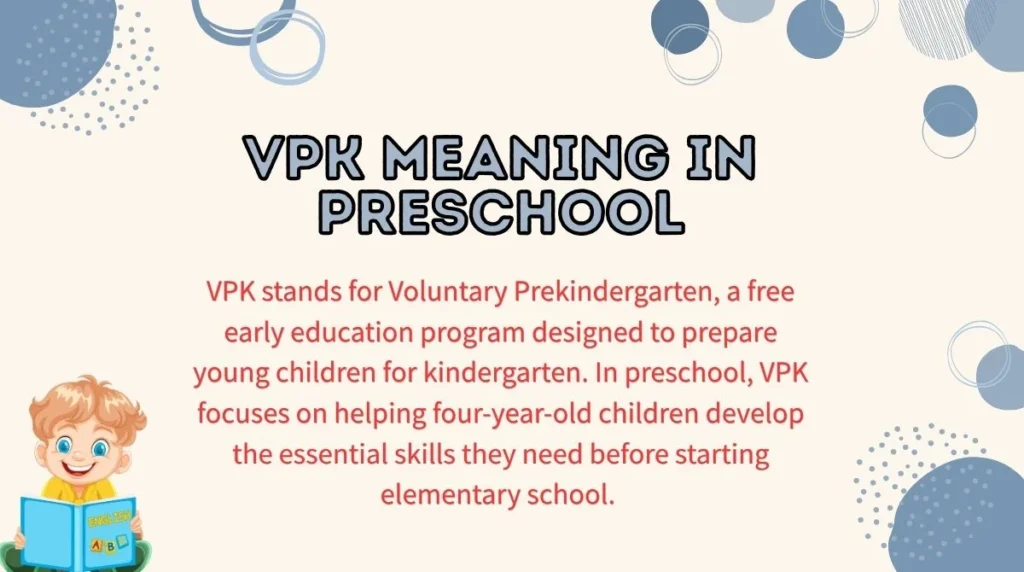 VPK Meaning in Preschool