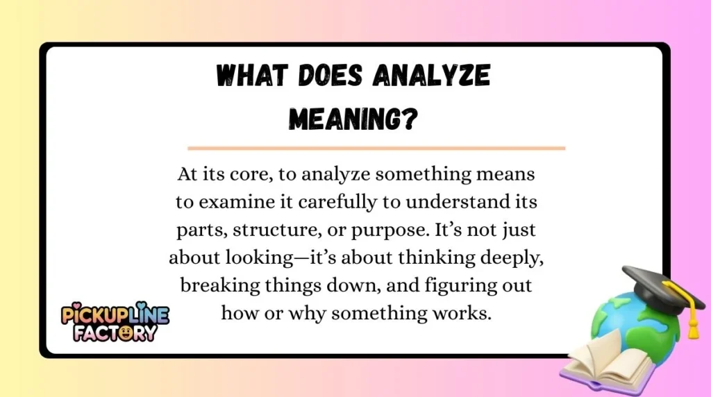 What Does Analyze Meaning?
