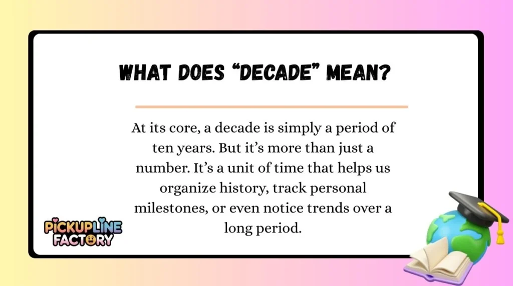 What Does “Decade” Mean?