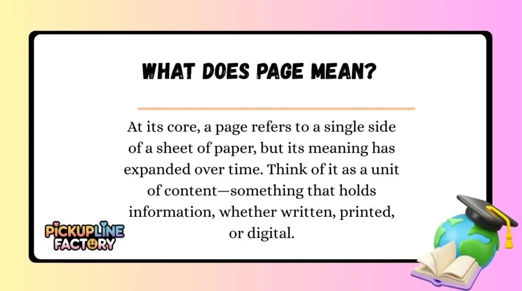What Does Page Mean?