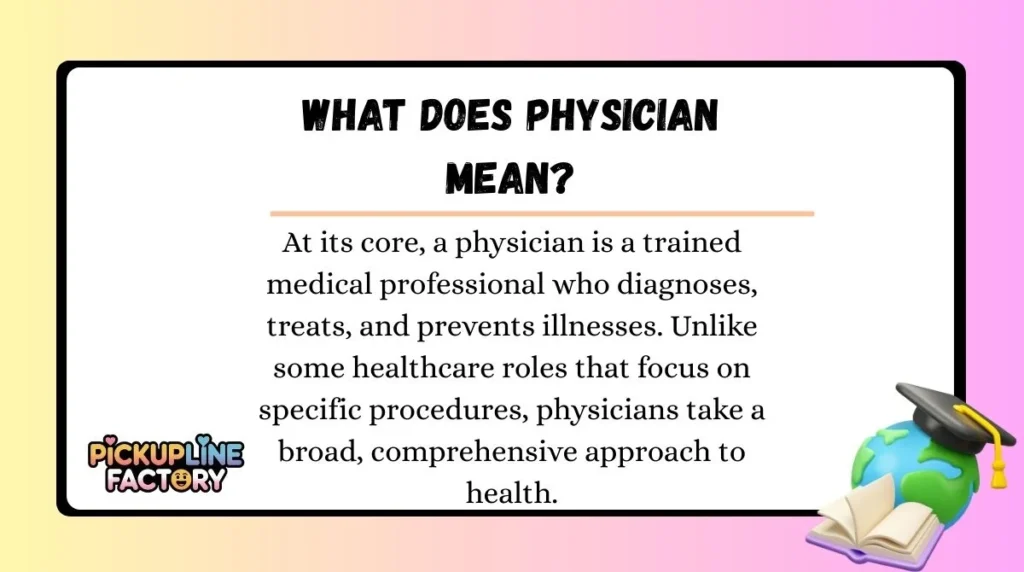 What Does Physician Mean?