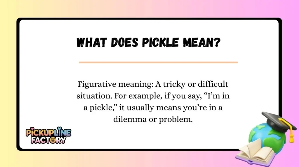 What Does Pickle Mean?