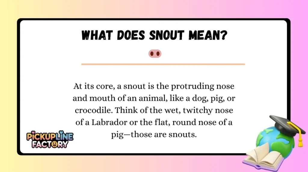 What Does Snout Mean? 🐽