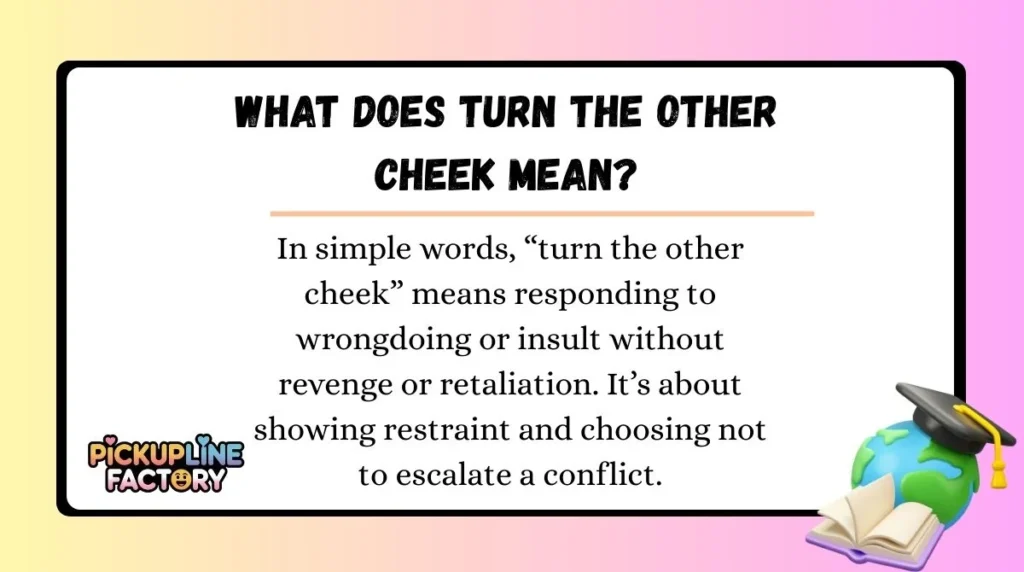 What Does Turn the Other Cheek Mean?