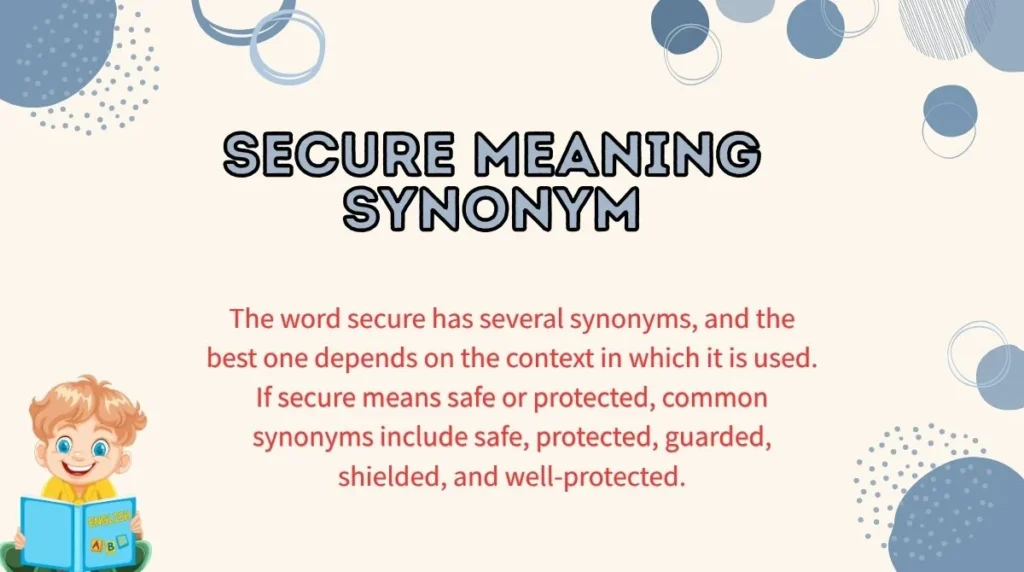 Secure Meaning Synonym