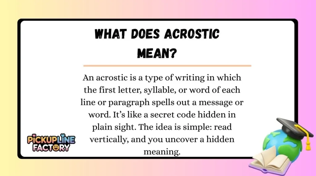 What Does Acrostic Mean?