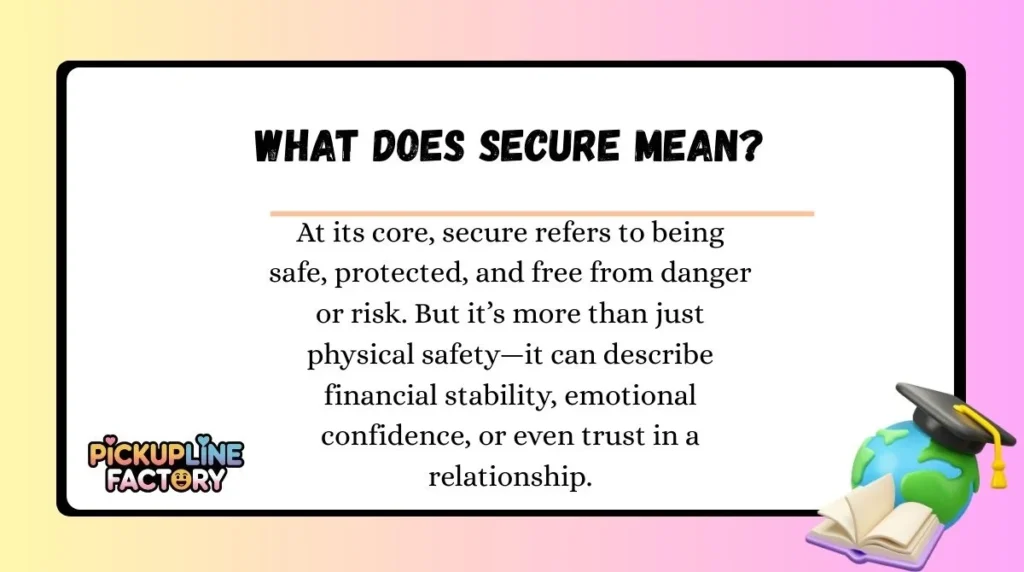 What Does Secure Mean?