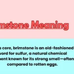 Brimstone Meaning