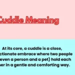 Cuddle Meaning