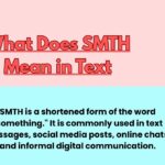 What Does SMTH Mean in Text