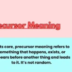 Precursor Meaning