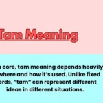 Tam Meaning