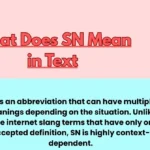 What Does SN Mean in Text