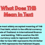 What Does THB Mean in Text