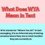 What Does WYA Mean in Text